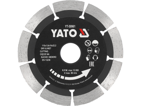 Taiere - DIAMOND BLADE SEGMENTED FOR CONCRETE 115MM