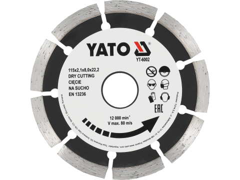 Taiere - DIAMOND BLADE, SEGMENT 115 MM