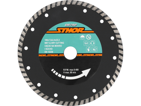 Taiere - DIAMOND BLADE "TURBO" - 180MM