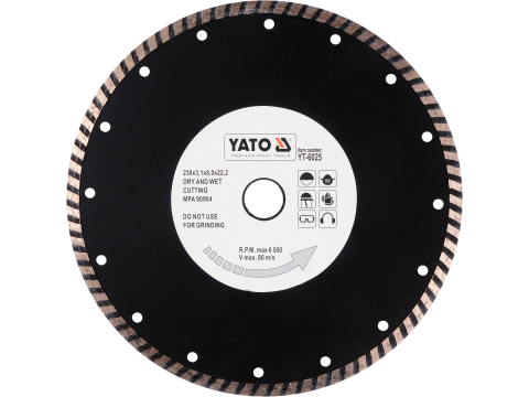 Taiere - DIAMOND BLADE, TURBO 230 MM