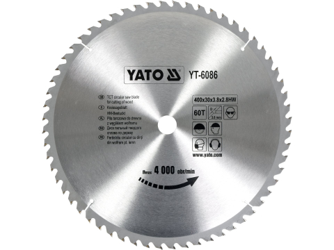 Taiere - TCT CIRCULAR SAW BLADE FOR CUTTING WOOD 400X60X30 MM