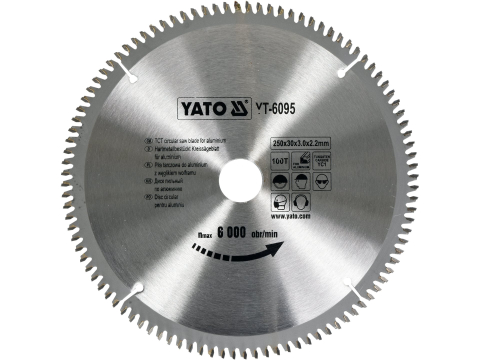 Taiere - TCT CIRCULAR SAW BLADE FOR ALUMINIUM 250X30X100 MM