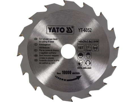 Taiere - TCT CIRCULAR SAW BLADE FOR CUTTING WOOD 140X16X20 MM