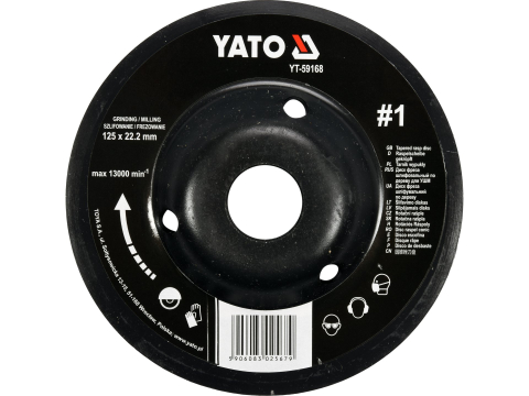 Scule electrice - TAPERED RASP DISC 125MM NO1