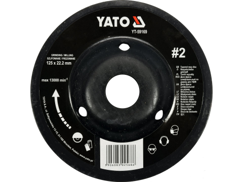Scule electrice - TAPERED RASP DISC 125MM NO2