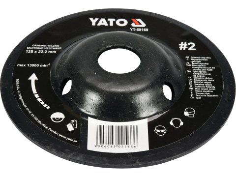 TAPERED RASP DISC 125MM NO2 [2]
