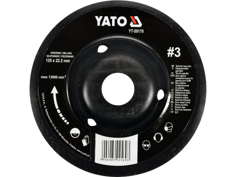 Scule electrice - TAPERED RASP DISC 125MM NO3
