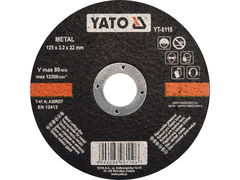 Taiere - METAL CUTTING DISC 125X3.2X22 MM