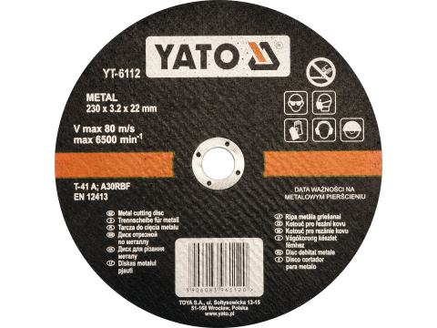 Taiere - METAL CUTTING DISC 230X3.2X22 MM