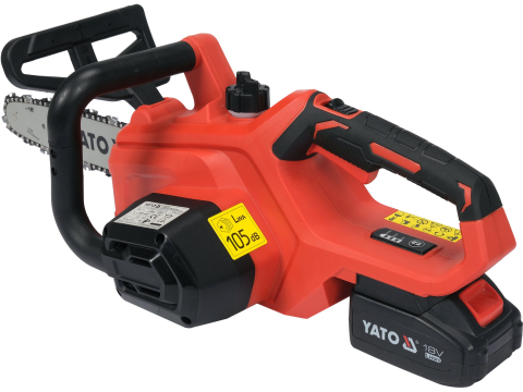 CHAINSAW 18V, GUIDE BAR 12'', 6.5 M/S - BATTERY 2 AH [4]