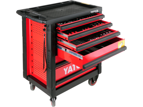 SERVICE TOOL CABINET WITH TOOLS, 6 DRAWERS 177PCS [4]