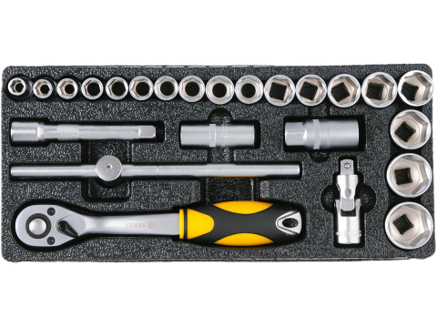 6 DRAWERS ROLLER CABINET WITH TOOL INSERT / 177PCS [13]