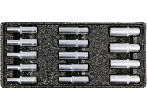 6 DRAWERS ROLLER CABINET WITH TOOL INSERT / 177PCS [4]