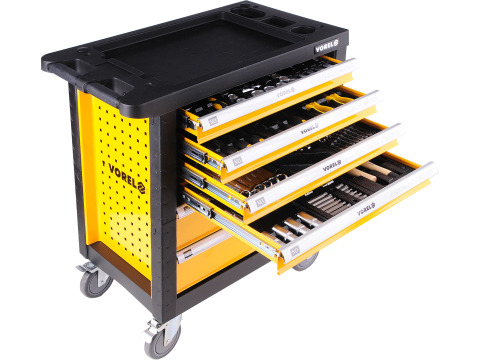 Dulapuri - 6 DRAWERS ROLLER CABINET WITH TOOL INSERT / 177PCS
