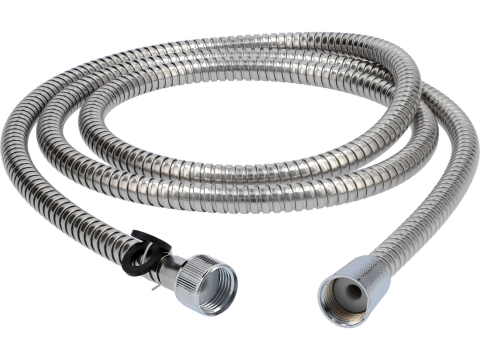 SHOWER HOSE 2.0M DOUBLE LOCK POLISHED [1]