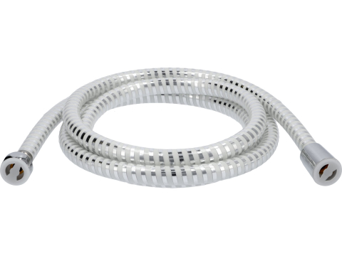 SHOWER HOSE 2.0M PVC CHROME-WHITE [1]