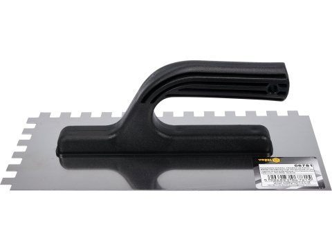 Gletiere, spacluri și mistrii - STEEL PLASTERING TROWEL 270X125 10X10MM