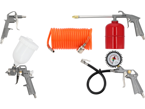 Scule pneumatice - GRAVITY FLOW SPRAY GUN SET - 5 PCS