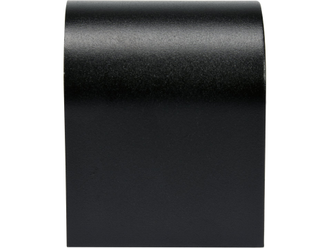 OUTDOOR WALL LAMP BLACK ALUMINIUM 1XGU10 HALF OVAL [1]