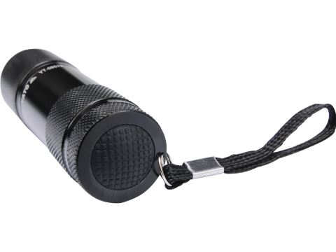 ALUMINIUM LED TORCH, 9 LED, BLACK [2]