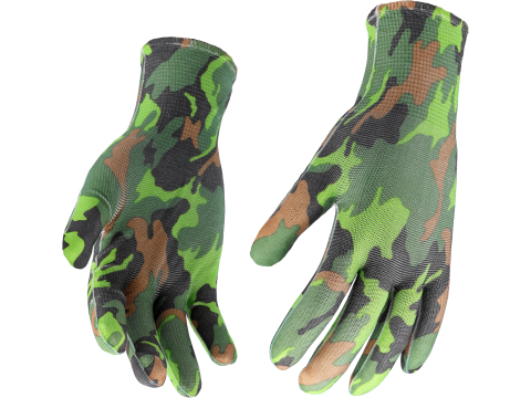 GARDEN GLOVES MILITARY CAMOUFLAGE PRINTING; TYPE: A; SIZE: 8" [1]