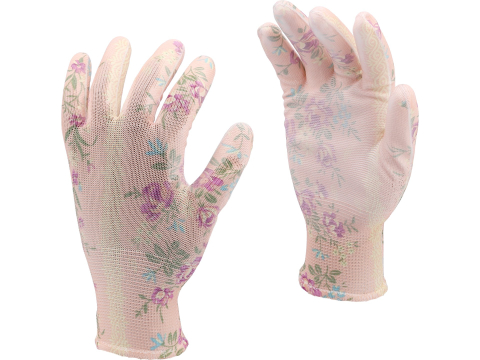 Protecție - GARDEN POLYESTER GLOVES WITH PU COATING