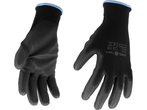 WORKING GLOVES BLACK 9" W/O HEADER [2]