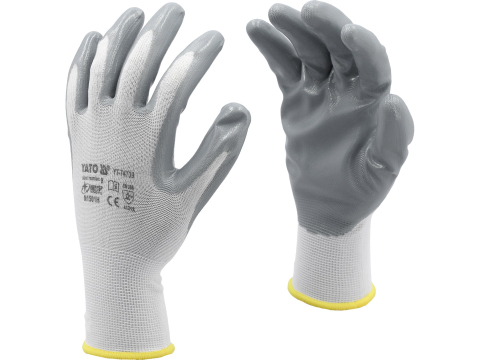 Protecție - WORKING GLOVES, OIL PROOF WHITE, 10''