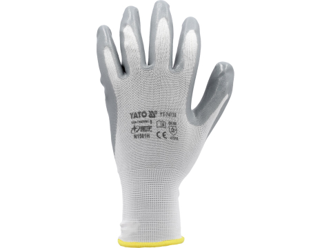 WORKING GLOVES, OIL PROOF WHITE, 10'' [2]