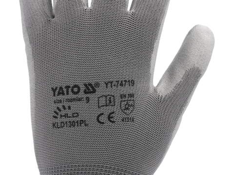 WORKING GLOVES, NYLON GREY, 10'' [4]