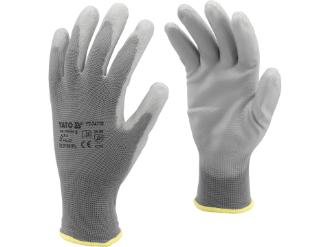 Protecție - WORKING GLOVES, NYLON GREY, 10''