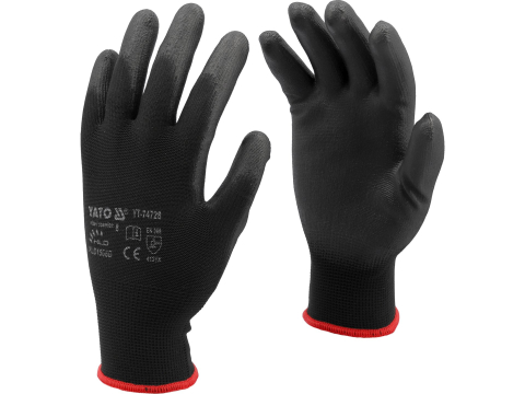 Protecție - WORKING GLOVES, NYLON BLACK, 10''