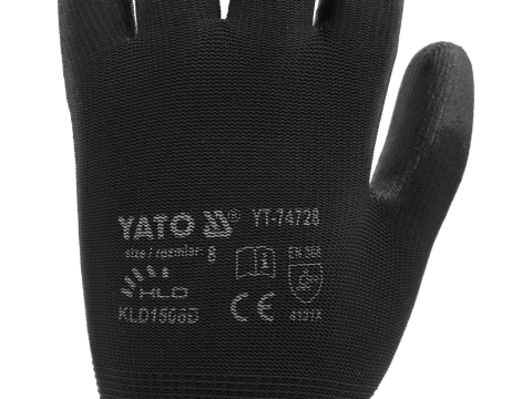 WORKING GLOVES, NYLON BLACK, 10'' [5]