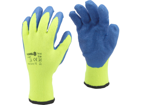 Protecție - LATEX COATED GLOVES GCLA0510 COLOUR: REFL. YELLOW