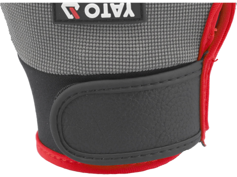 SYNT. LEATHER GLOVES ANTI-SLIP SILICONE DOTS S. 10 [6]