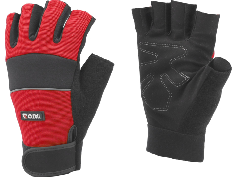 Protecție - SYNT. LEATHER FINGERLESS GLOVES FOR BIKERS SIZE 10