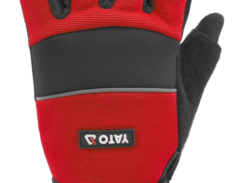 SYNT. LEATHER FINGERLESS GLOVES FOR BIKERS SIZE 10 [4]