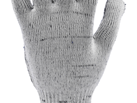 SPOTTED COTTON GARDEN GLOVES PVC CROSS10 [4]