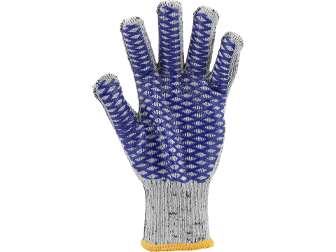 SPOTTED COTTON GARDEN GLOVES PVC CROSS10 [3]