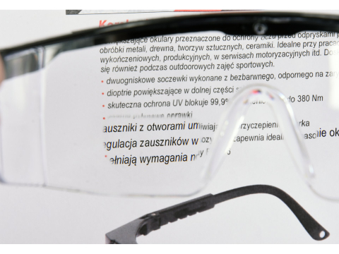 CORRECTIVE PROTECTION GLASSES WITH POLYCARBONATE LENSES +2,5 [3]
