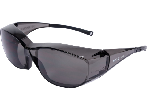 Articole despre sănătate și siguranță - GREY SAFETY GLASSES, FIT OVER TYPE, W/ BLACK TIPS