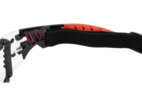 SAFETY CLEAR GLASSES WITH ELASTIC STRAP [4]
