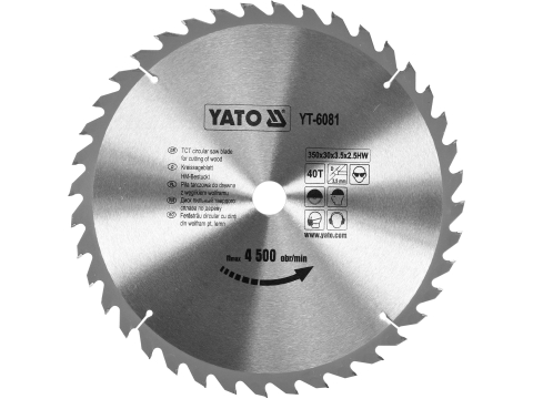 Taiere - TCT CIRCULAR SAW BLADE FOR CUTTING WOOD 350X40X30 MM