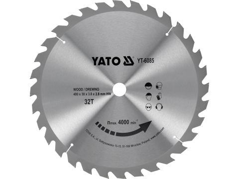 Taiere - TCT CIRCULAR SAW BLADE FOR CUTTING WOOD 400X32X30 MM