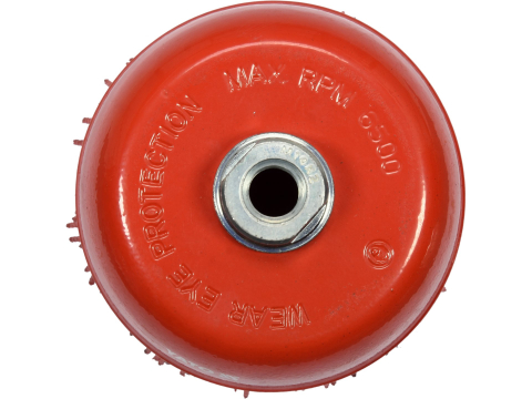 CUP BRUSH 125MM M14 NYLON RED [1]