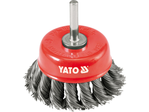 Polizare si polisare - CUP BRUSH WITH SHAFT, TWIST STEEL WIRE