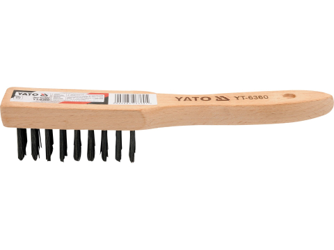 Articole pentru vopsit si tapet - STEEL WIRE BRUSH, WOODEN 6 ROWS