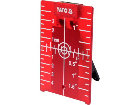 RED LASER TARGET CARD WITH MAGNET [1]