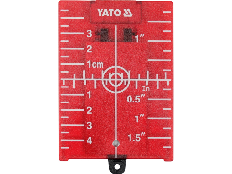 Instrumente de măsură și control - RED LASER TARGET CARD WITH MAGNET