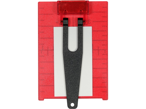 RED LASER TARGET CARD WITH MAGNET [2]